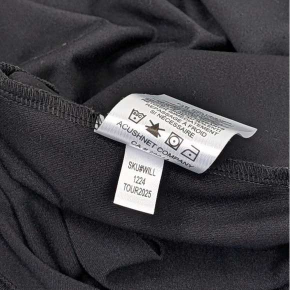 FootJoy Tour Issue Mid Layer 1/4 Zip Mens Medium Black Performance Golf - Picture 8 of 9